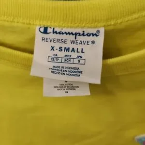 Champion Tops Champion Bright Yellow Reverse Weave Heavyweight